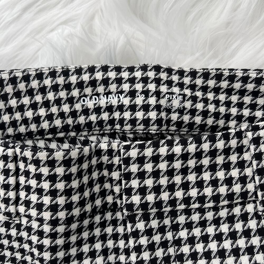 NWT Old Navy Pixie - Black & ivory houndstooth Hi… - image 6
